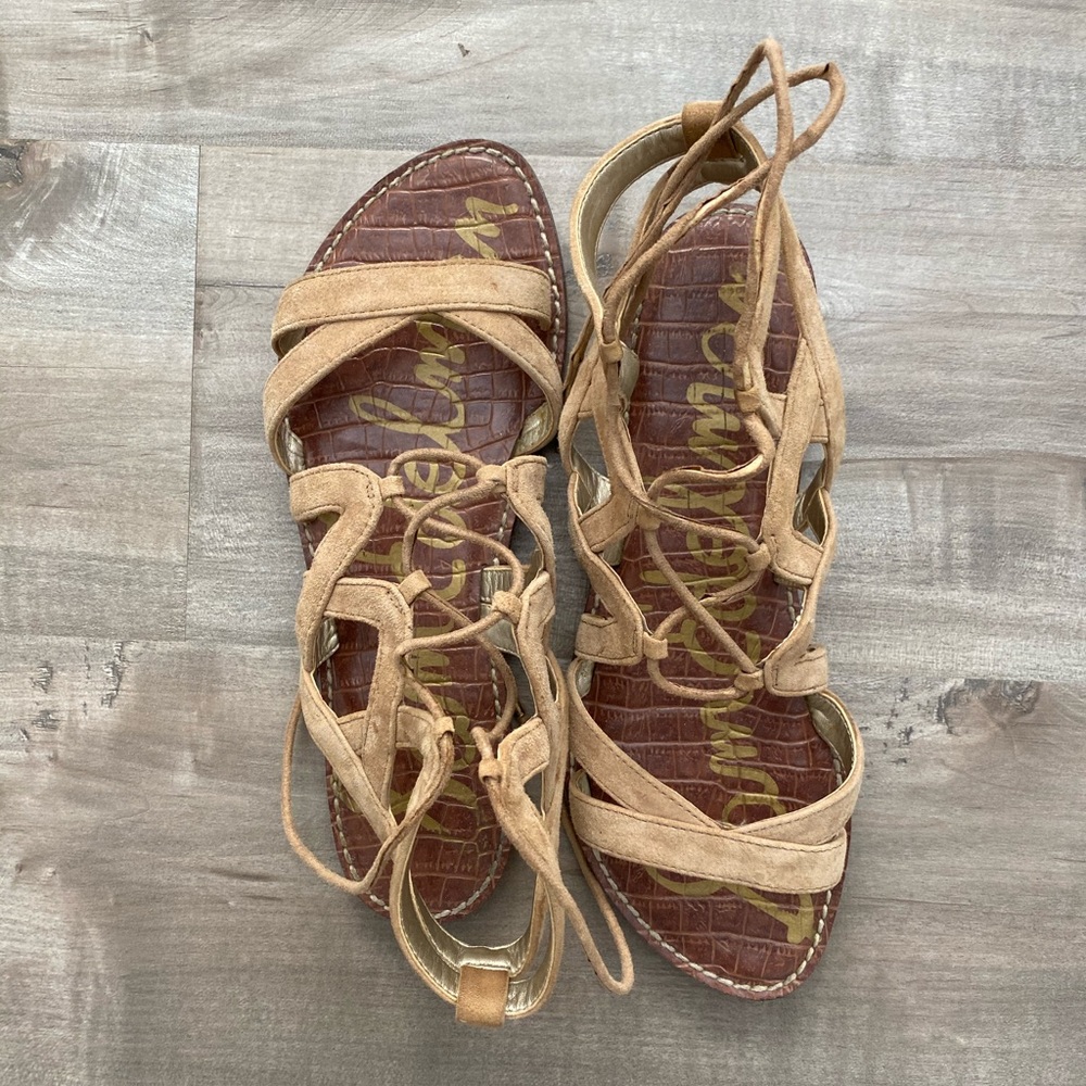 Same Edelman Tan Gladiator Sandals - image 1